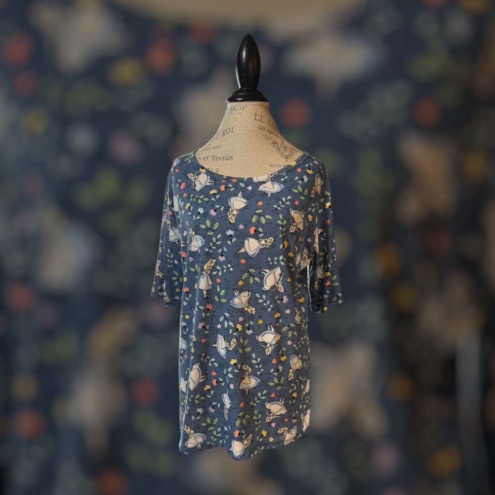LuLaRoe Disney Alice in Wonderland Tunic